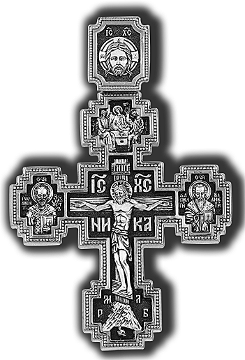 Распятие Христово. Покров Пресвятой Богородицы Шесть святых