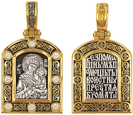 Образок Тихвинская икона Божией Матери