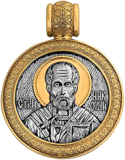 Образок cвятой Николай Чудотворец.Чудо о трех корабельщиках