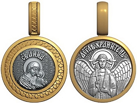 Мини образок святая праведная Анна