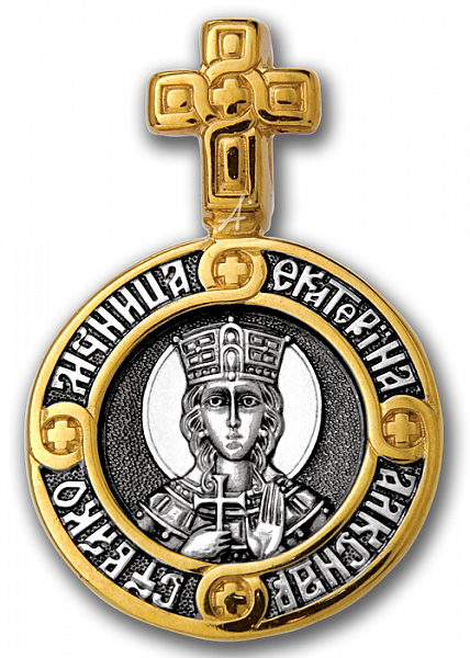 Образок святая великомученица Екатерина. Ангел Хранитель