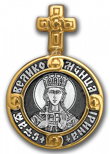 Образок святая великомученица Ирина Македонская. Ангел Хранитель